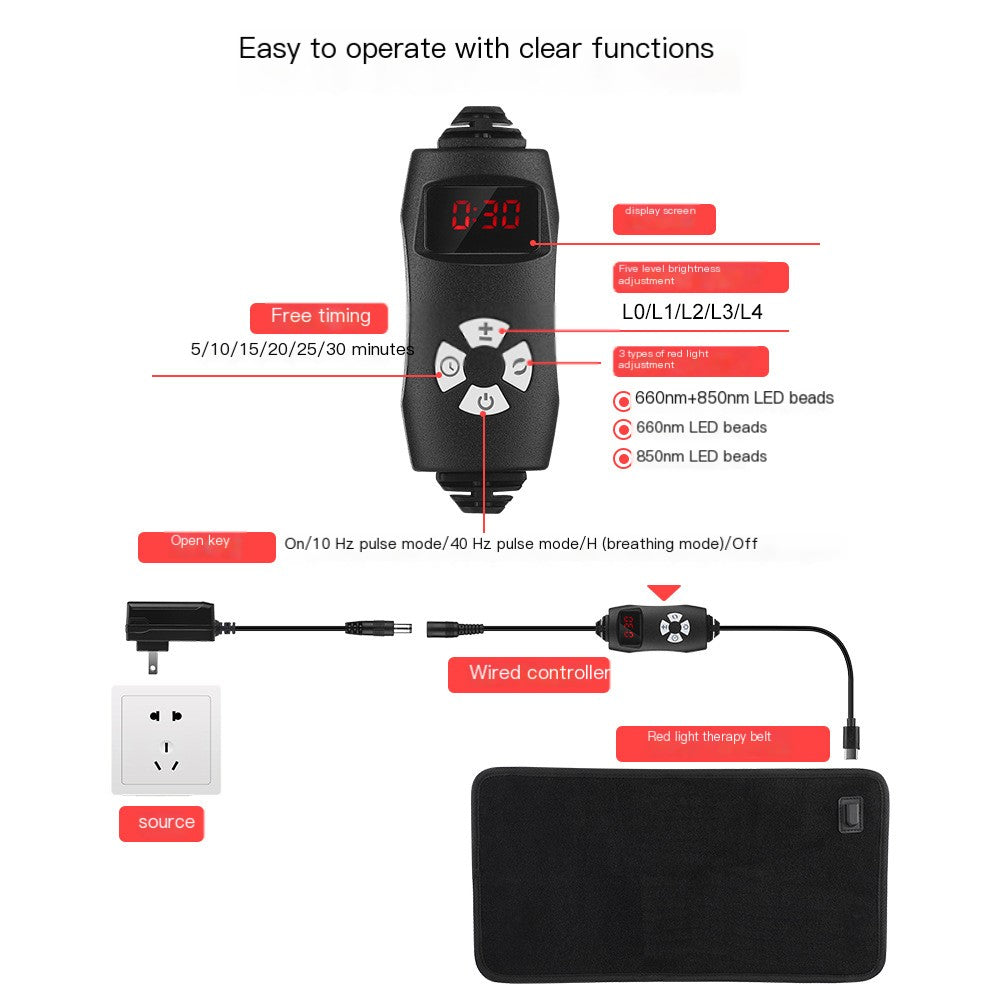 Infrared LED Light Therapy Body Belt